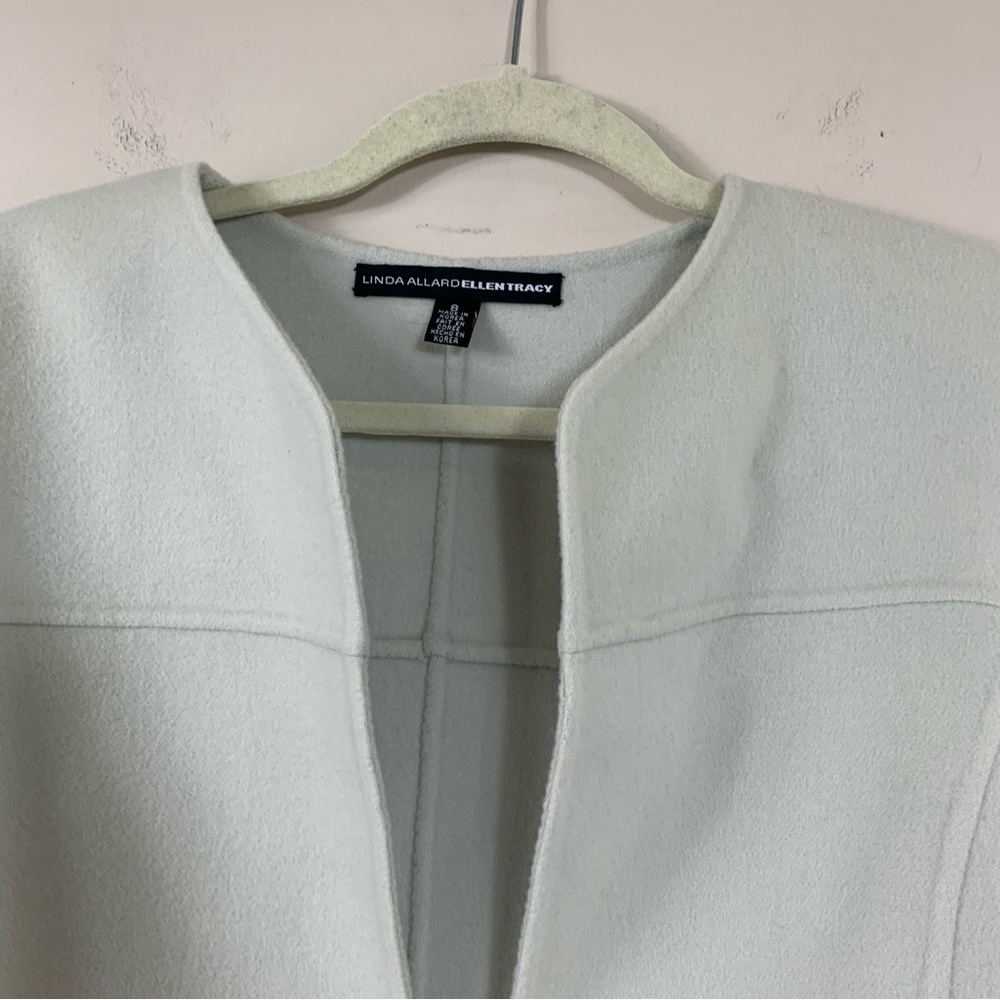 Linda Allard Ellen Tracy 100% Wool Blazer Cardigan size 8 - Picture 2 of 12